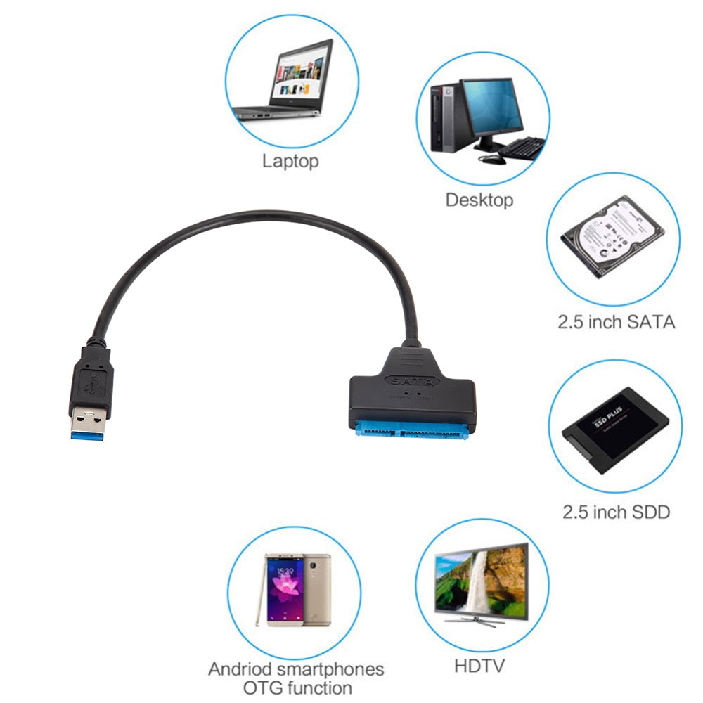 USB 3.0 2.0 SATA 3 Cable Sata To USB 3.0