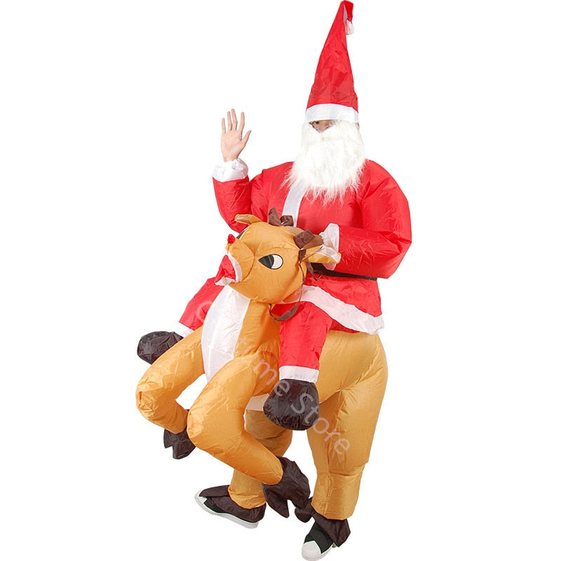 Christmas Party Gingerbread Elk Deer Santa Claus
