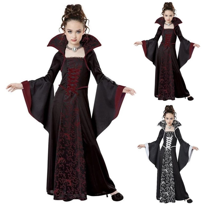 Girls Witch Vampire Carnival Cosplay Dress