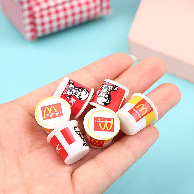 5 pieces of dollhouse mini food snack