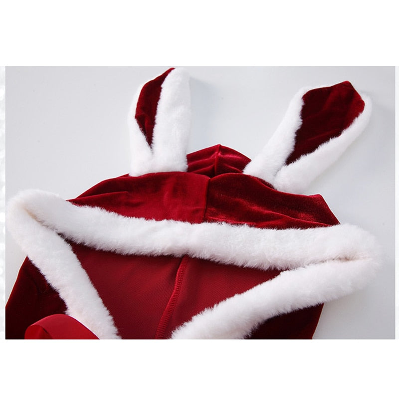 2022 Christmas Santa Claus Hooded Shawl Cloak Costume