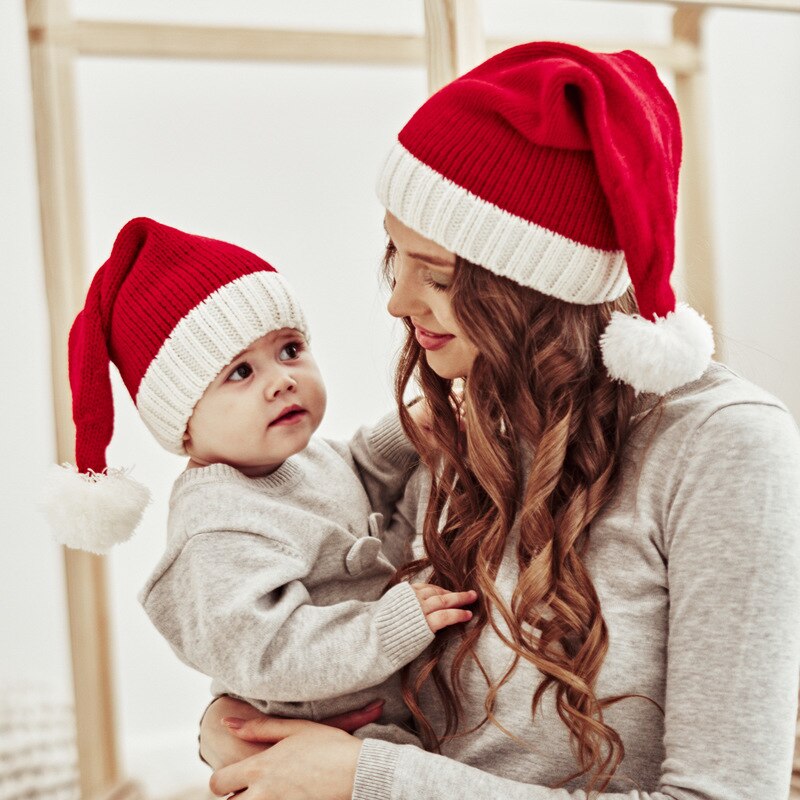 Christmas hat cute pompoms