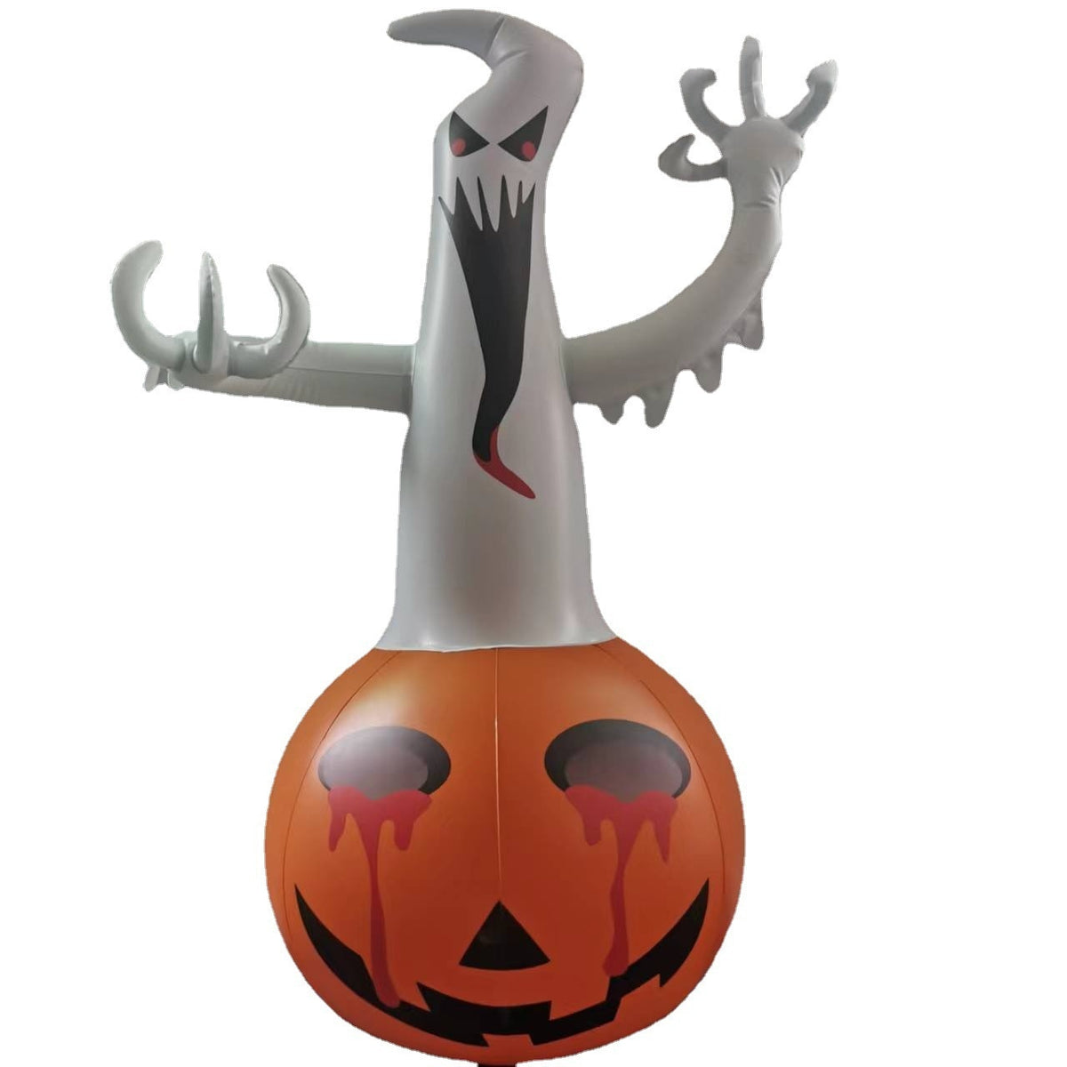 120cm Halloween Inflatable Pumpkin Ghost Ornament Horror Glowing Toys