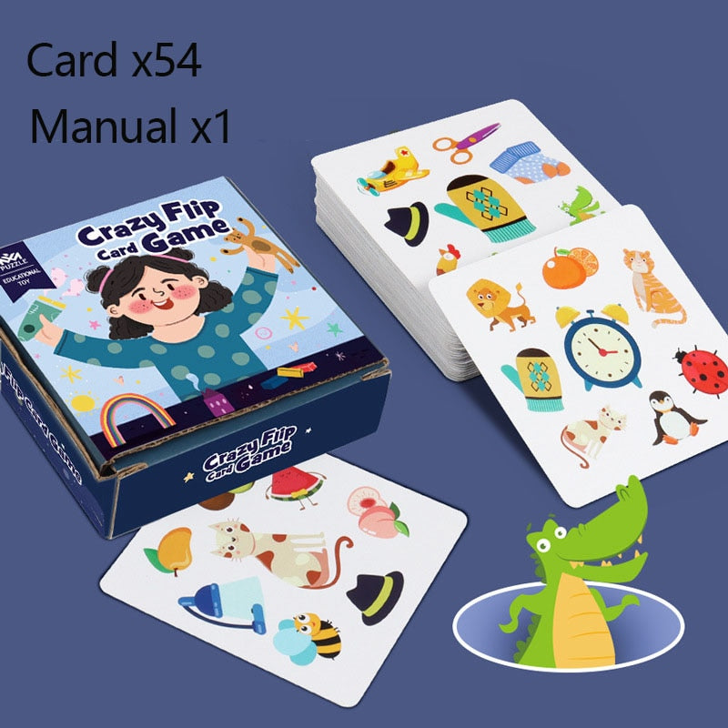 Child memory matching card animal cognition board