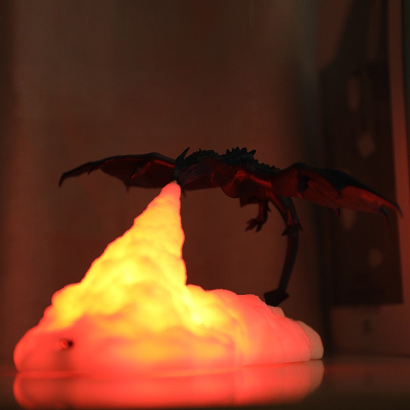 3D Print Dragon Lamp Bedroom Night Light