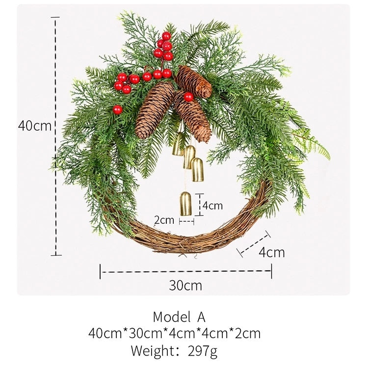 Farmhouse Christmas Wreath New Year Gift