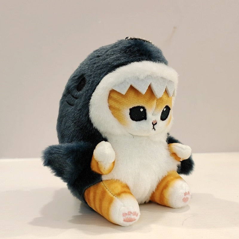 13cm Cute Shark Cat Fried Shrimp