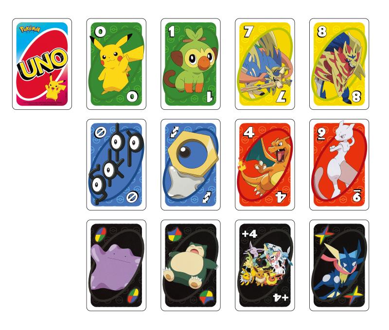 UNO behind The Pokemon board game