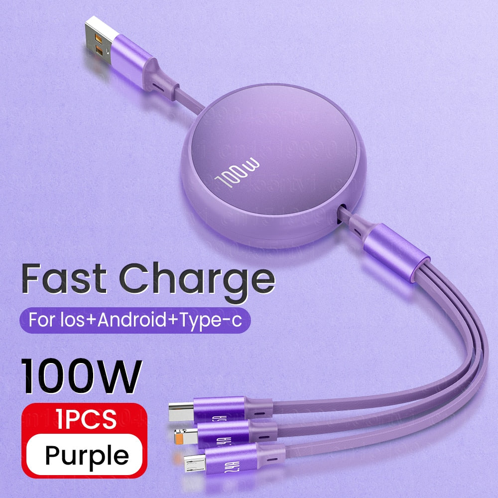 3-in-1 2-in-1 fast USB cable