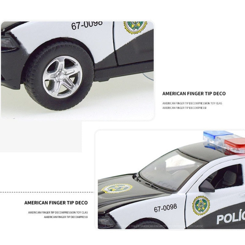 Police Car Station Wagon Car Model Alloy