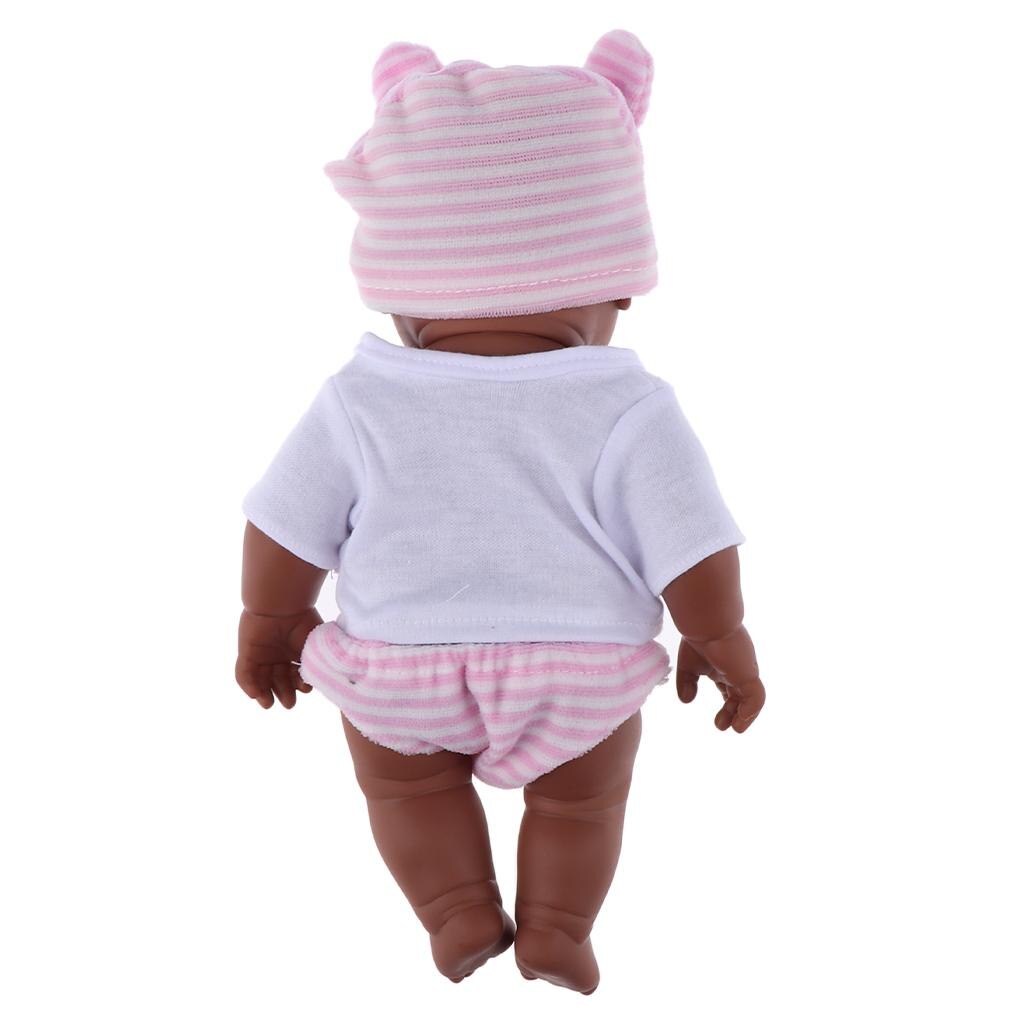 30cm Realistic Huggable  Baby Doll African Newborn Black