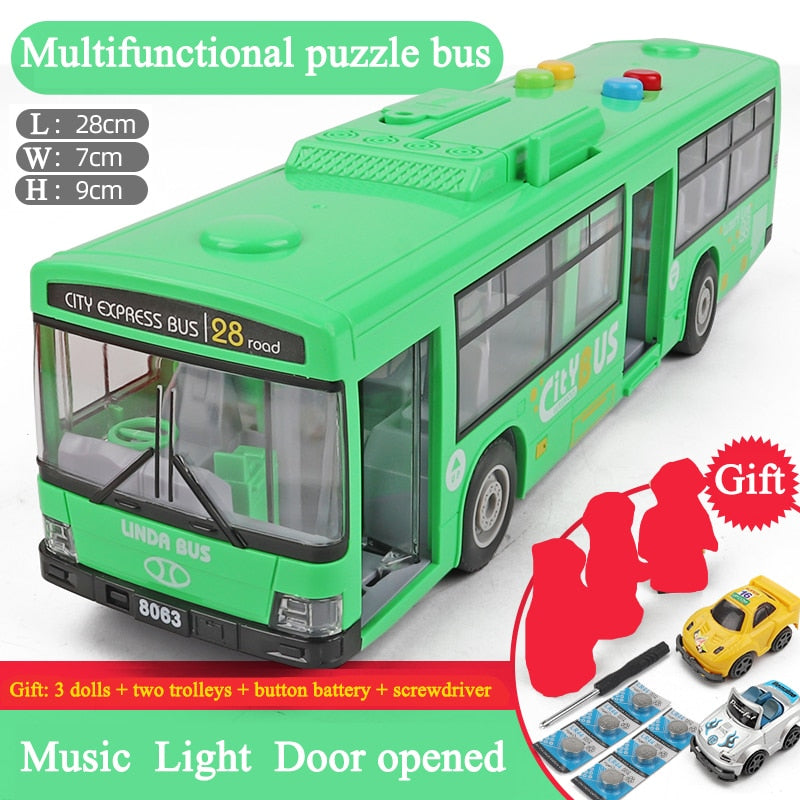 Model bus with crash proof