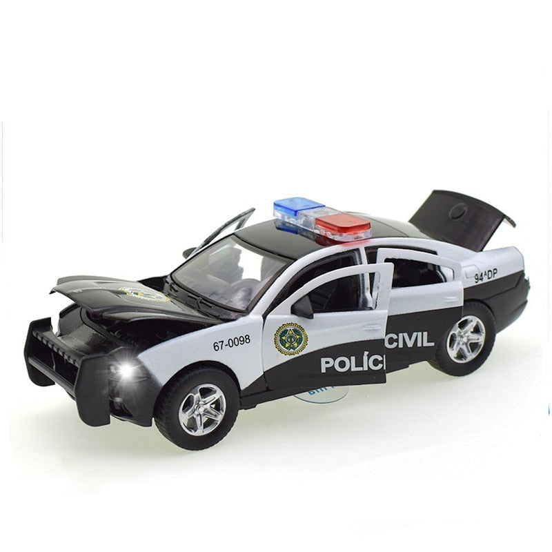 Police Car Station Wagon Car Model Alloy