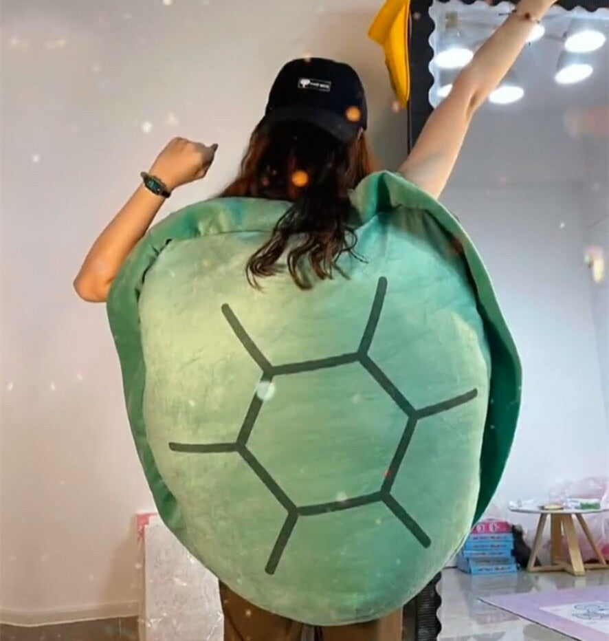 A 150cm stuffed animal with a big, interesting turtle shell