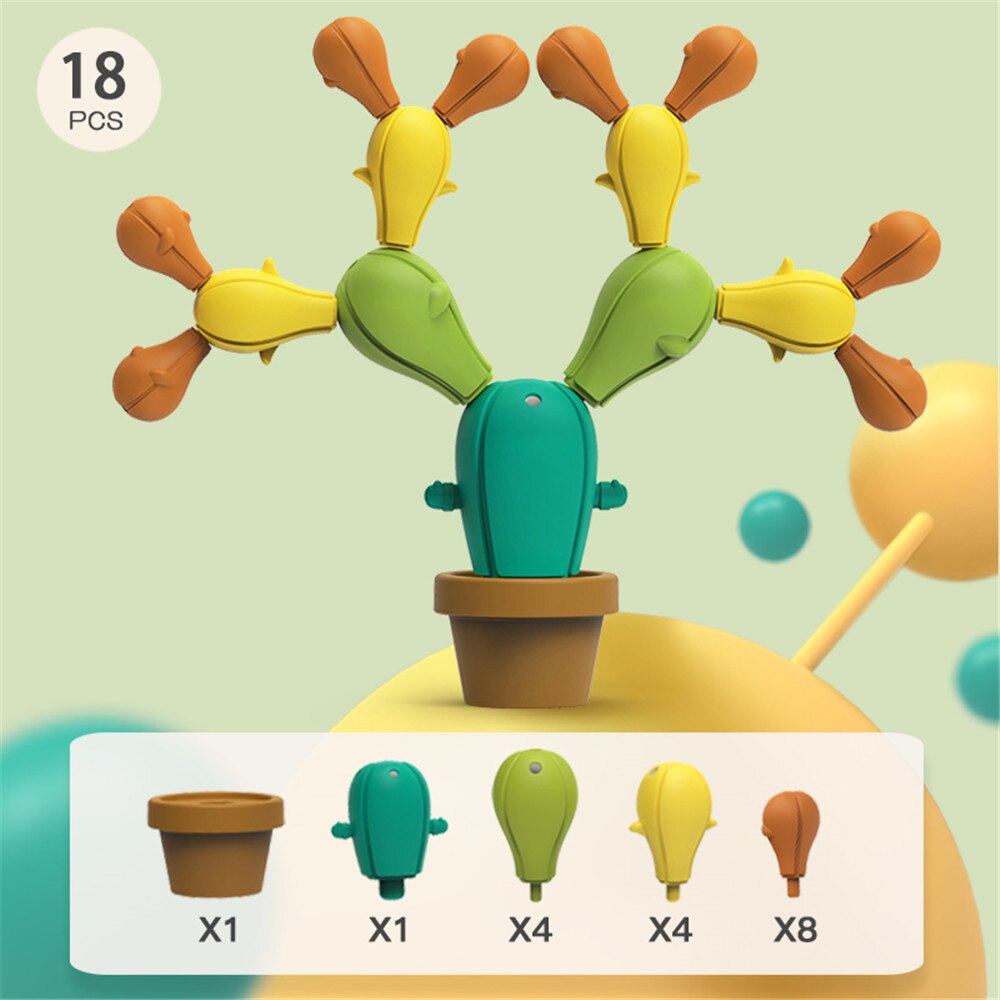 Toys for Early Education Balancing Cactus Toy