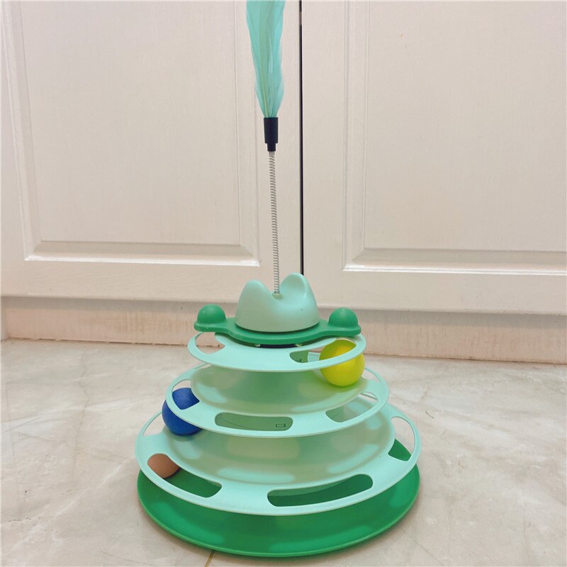 4 Levels Turntable Cats Toy