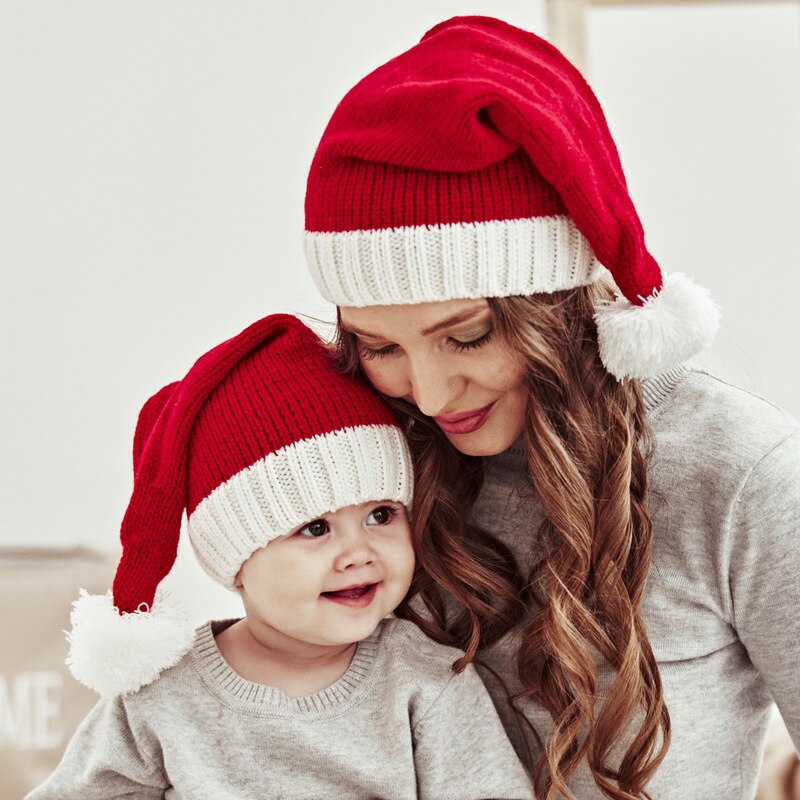 Christmas hat cute pompoms