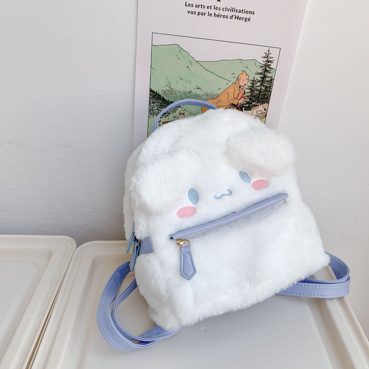 Anime stuffed animal backpack girl