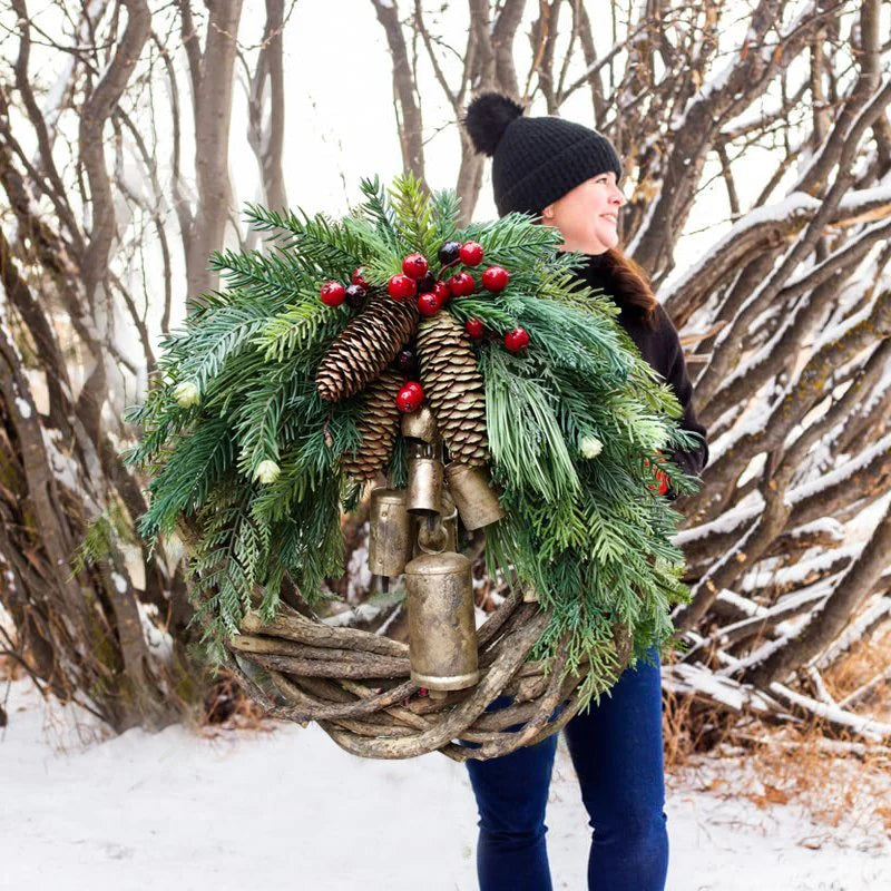 Farmhouse Christmas Wreath New Year Gift