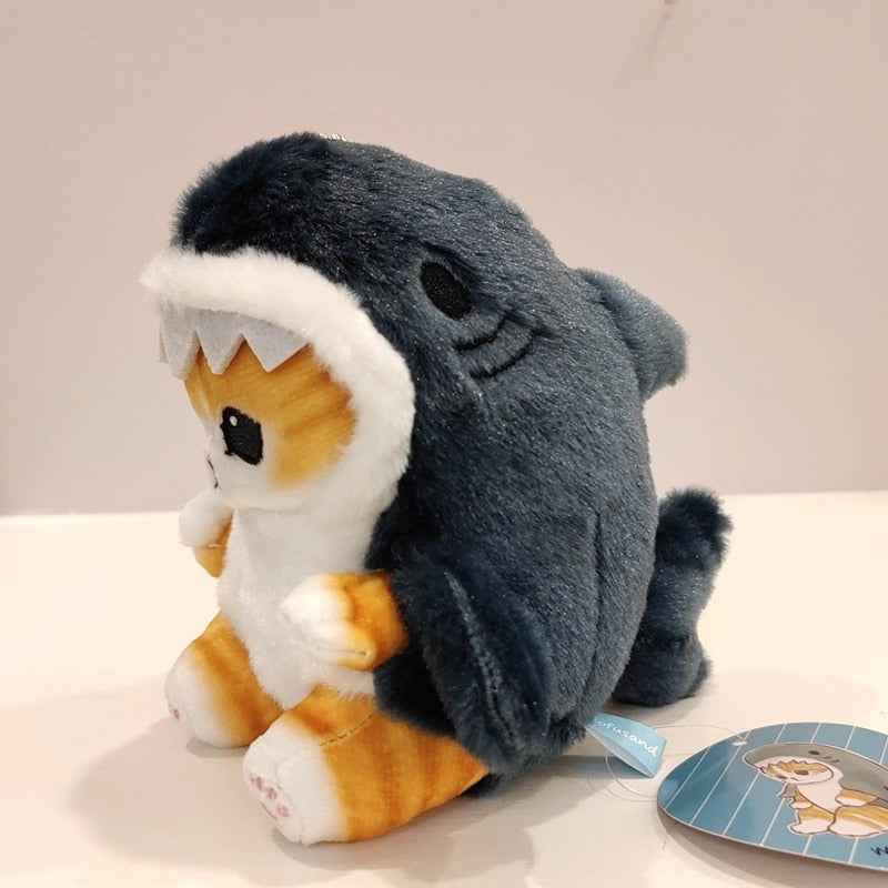 13cm Cute Shark Cat Fried Shrimp