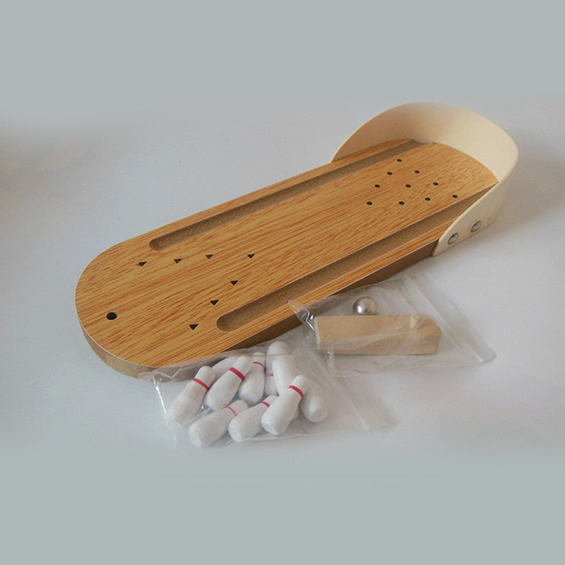 Mini bowling board game