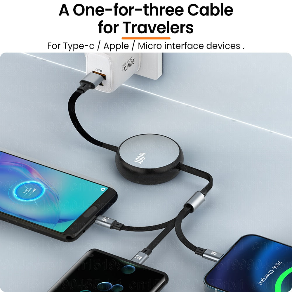 3-in-1 2-in-1 fast USB cable