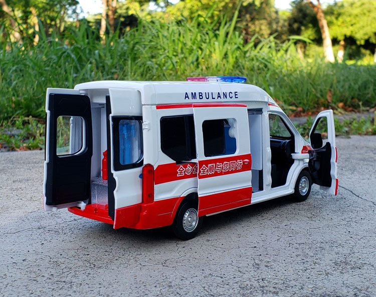 1:34 FORD Transit Alloy Ambulance Vehicles Car Model