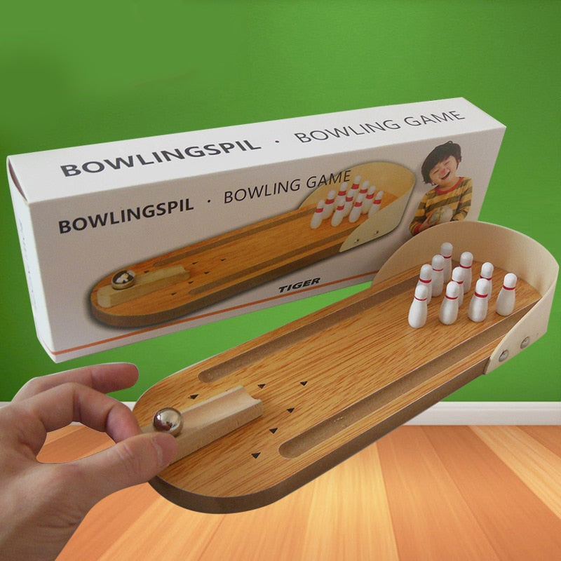 Mini bowling board game