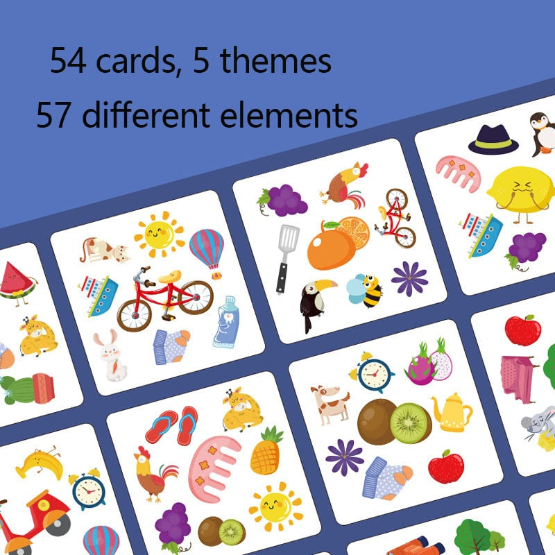 Child memory matching card animal cognition board