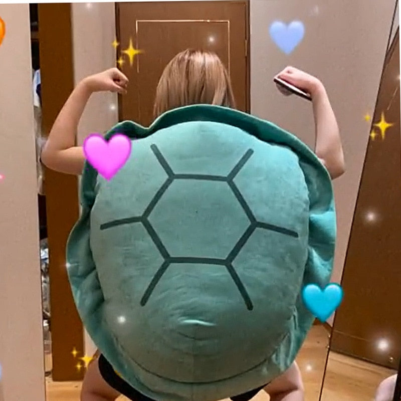 A 150cm stuffed animal with a big, interesting turtle shell