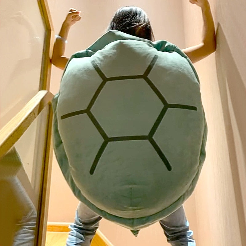 A 150cm stuffed animal with a big, interesting turtle shell