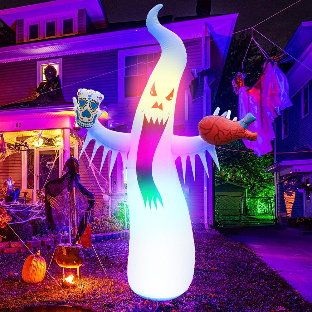 Halloween Inflatable Scary Ghost with LED Lights Kids Toy