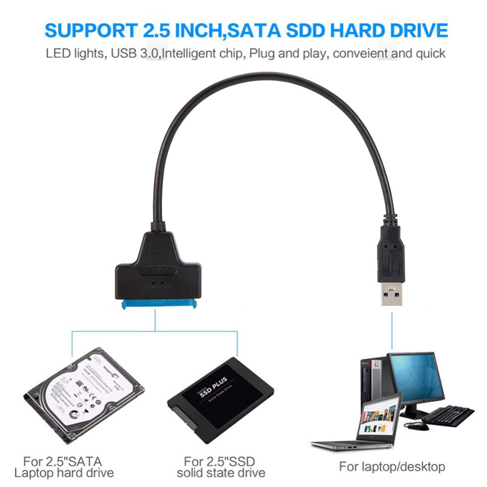 USB 3.0 2.0 SATA 3 Cable Sata To USB 3.0