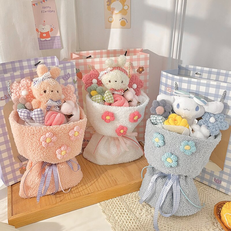 Cinnamorol Plush Dolls Bouquet Valentine