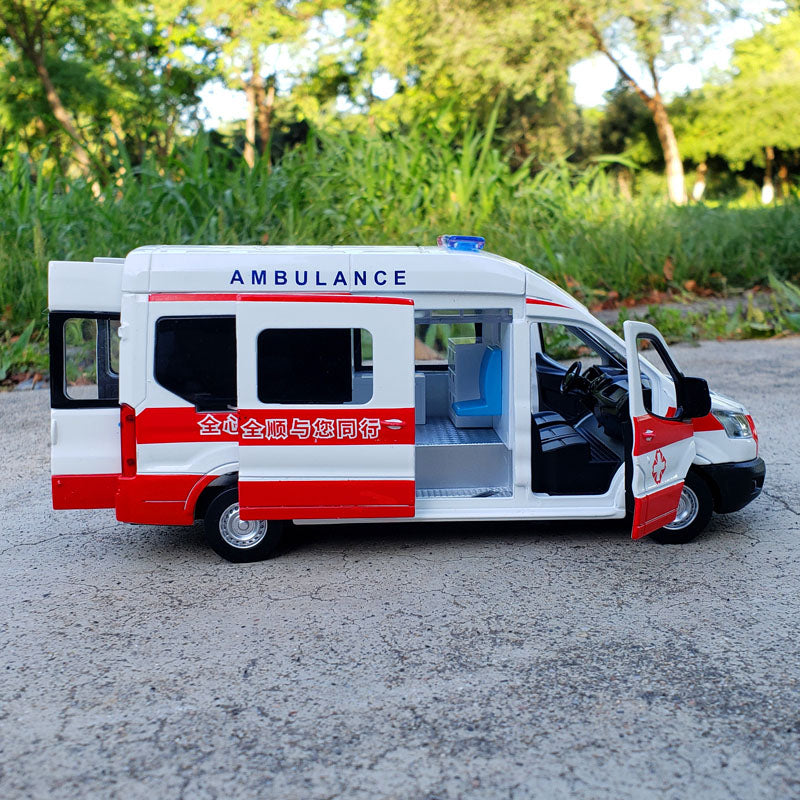 1:34 FORD Transit Alloy Ambulance Vehicles Car Model