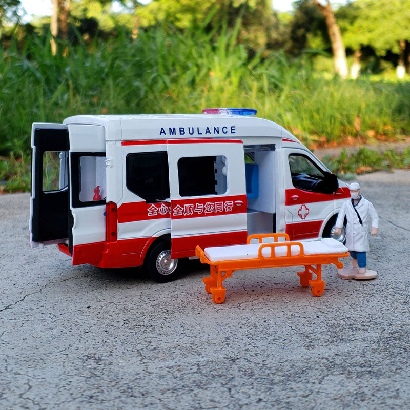 1:34 FORD Transit Alloy Ambulance Vehicles Car Model