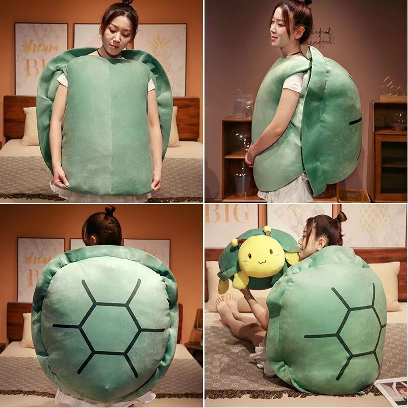 A 150cm stuffed animal with a big, interesting turtle shell