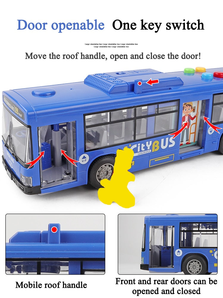 Model bus with crash proof